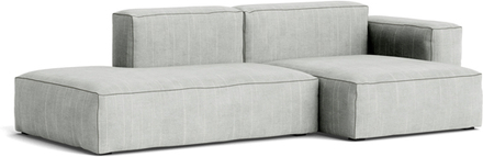 HAY Mags Soft Sofa - Low Arm - 2.5 Pers. Combi 3 - Random Fade Light Grey