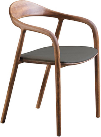 Artisan Neva Chair - Valnød - Sort Zenith Læder