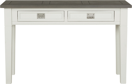 Marstrand avlastningsbord med 2 lådor 120x40 cm - Rökbetsat lackerad ekfanèr