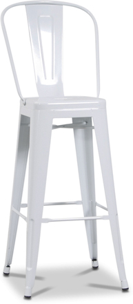 2 st Tol barstol i metall sitthöjd 76 cm
