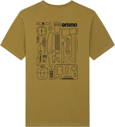 orsino Survival Tools Bio T-Shirt - Olive Oil -