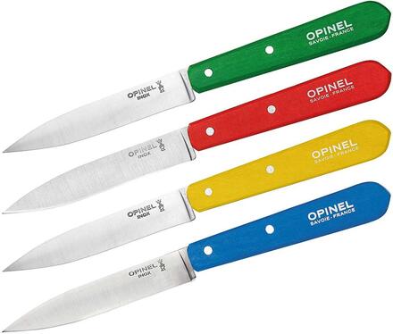 Opinel Küchenmesser, Set mit 4 Messern, verschiedene Farben