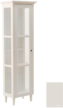 TUVAN Glasskåp 1 dörr - 1700-tals Grå
