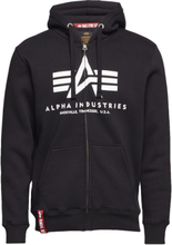 "Basic Zip Hoody Designers Sweatshirts & Hoodies Hoodies Black Alpha Industries"