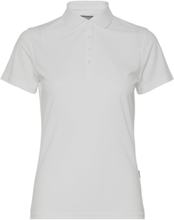 Lds Cray Drycool Polo T-shirts & Tops Polos Hvit Abacus*Betinget Tilbud
