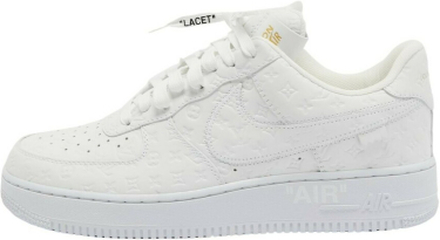 Louis Vuitton/Air Force White Leather Low Top joggesko