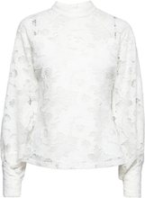 Evanthe Adelia Blouse Tops Blouses Long-sleeved White Bruuns Bazaar
