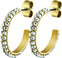 Hosta Sg Crystal Accessories Jewellery Earrings Hoops Dyrberg/Kern*Betinget Tilbud
