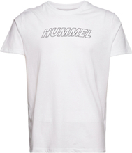 Hmlte Callum Cotton T-Shirt T-shirts Short-sleeved Hvit Hummel*Betinget Tilbud
