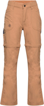 Pants W. Zip Off Bottoms Outdoor Pants Brown Color Kids