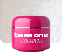 Base one - Glitter - Dazzling blue 5g UV-gel