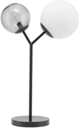 House Doctor - Twice bordlampe i sort metal og glas
