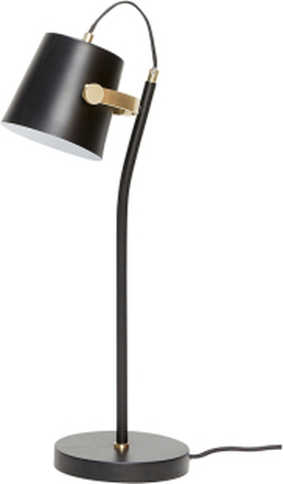 Hübsch bordlampe i sort og messing