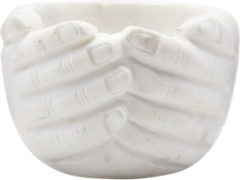 House Doctor Hands skål - hvid marmor