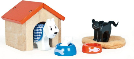 Le Toy Van Dukkehusmøbler - kæledyrssæt hund og kat