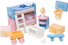 Le Toy Van Dukkehusmøbler - Sugar Plum børneværelse