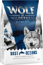 Zum Sonderpreis! Wolf of Wilderness Trockenfutter 2 x 1 kg - Vast Oceans - Fisch (Monoprotein)