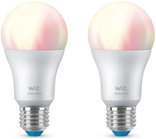 WiZ: WiFi Smart LED E27 Normal 60W Färg 2-pack