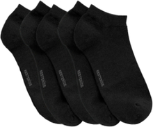Resteröds 5-Pack Organic Cotton Ankle Socks Black