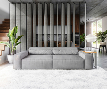 DELIFE Big-sofa Sirpio XL 270x130 cm microvezel grijs