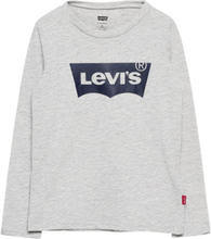 Levi's® Long Sleeve Batwing Tee Tops T-shirts Long-sleeved T-Skjorte Grey Levi's