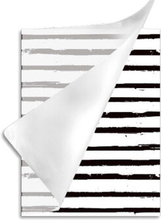Notebook Flow lines A4 polypropylen/papir hvid/sort