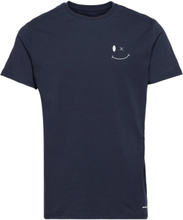 Patrick Organic Tee Tops T-shirts Short-sleeved Blue Clean Cut Copenhagen