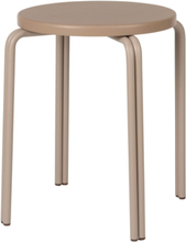 Oda Stool Home Furniture Chairs & Stools Stools & Benches Beige Broste Copenhagen*Betinget Tilbud