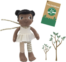 R B Docka -Flora -Mini Ecobuds Toys Dolls & Accessories Dolls Multi/patterned Rubens Barn