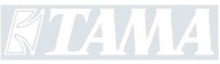 TAMA Logo Sticker - TLS70WH