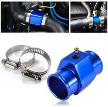 32mm Universal Metall Auto Auto Wassertemperatur Joint Rohr Schlauch Temperatursensor Adapter Blau Mit Schläuchen Schellen