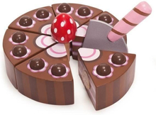 Le Toy Van Legemad i træ Chokolade fødselsdagskage