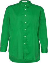 "Celia Shirt Tops Shirts Long-sleeved Green DESIGNERS, REMIX"