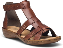 60860-24 Shoes Summer Shoes Sandals Brun Rieker*Betinget Tilbud