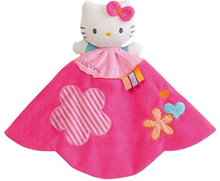 Hello Kitty Knuffeldoekje Doudou roze 27.4 cm