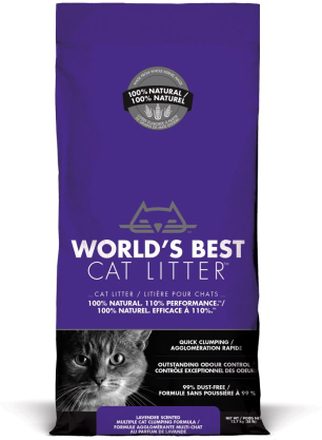 Worlds Best Cat Litter Lavendel Katzenstreu - passende Streuschaufel