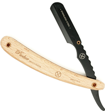 Parker Shaving SRPBA - Light Wood Handle Clip Type Black Blade Ho