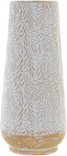 Vase DKD Home Decor Hvid Metal Tropisk (24 x 24 x 53 cm)