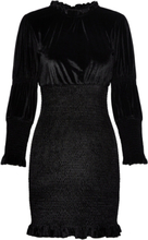 "Sula Velvet Jersey Mini Dress Kort Kjole Black French Connection"