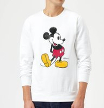 Disney Mickey Mouse Classic Kick Sweatshirt - White - S