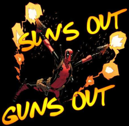 Marvel Deadpool Suns Out Guns Out Women's Sweatshirt - Black - L - Black