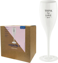 CHEERS Champagneglas - Think less love more - 6-pack