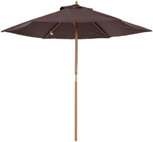 Ombrellone da giardino in legno parasole da giardino 250 cm marrone