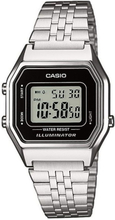 Casio LA680WEA-1EF Horloge Retro digitaal zilverkleurig-zwart