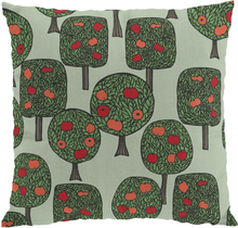 Äppelskogen Grön/Röd Kuddfodral Arvidssons Textil