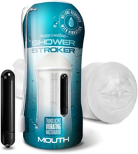 Happy Ending Vibrating Shower Stroker Self Lubricating Mouth