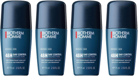 Biotherm Homme Day Control 48H Protection Antiperspirant Roll-On 4x75 ml