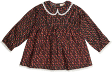 Brun Bytimo Kids Cotton Organza Collar Dress Kjole
