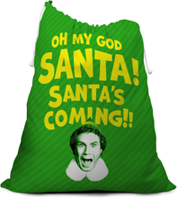 Elf Oh My God! Santa's Coming! Christmas Santa Sack