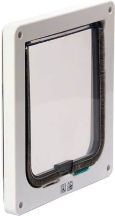 Karlie 2-vägs låsbar kattlucka Porta 19,2x5x20 cm vit